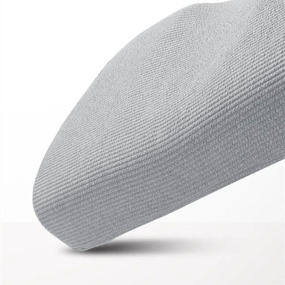 Customizable memory foam pillow with adjustable loft and knitted cotton cover for neck pain relief and better sleep