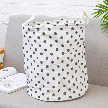 European-style cotton and linen dirty clothes basket in various designs