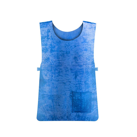 Blue Iced Vest for summer heat relief with high water absorption