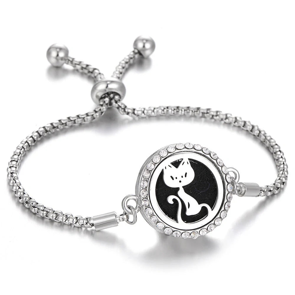 Stylish Aromatherapy Bracelet with Essential Oil Diffuser in various designs