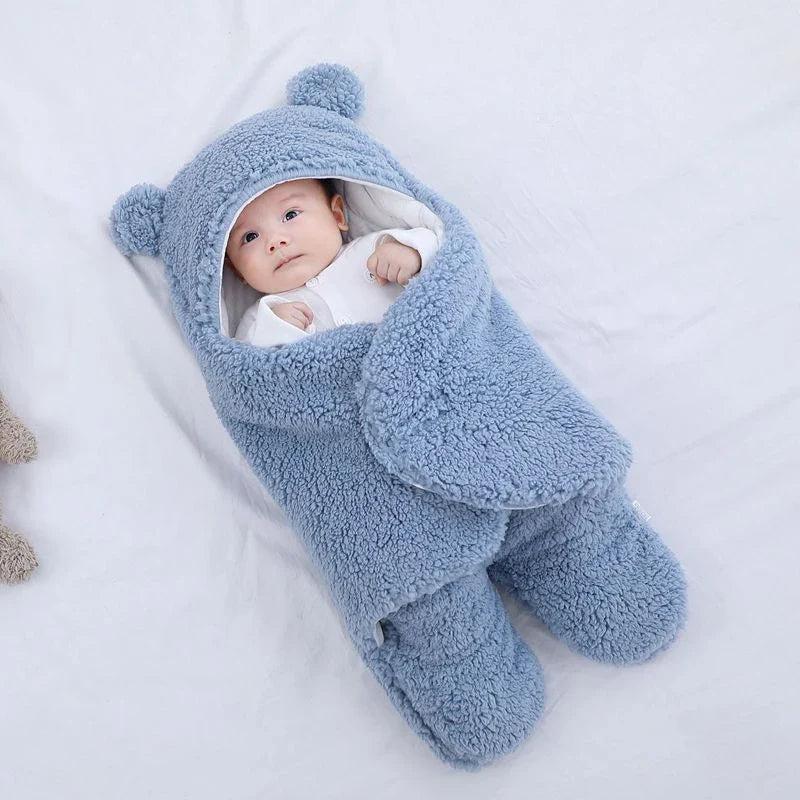 Cozy and soft baby sleeping bag in various colors for newborns and infants up to 9 months old