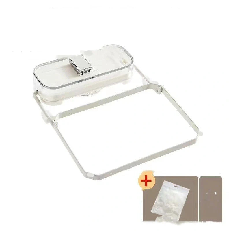 Kitchen sink filter rack with fine mesh and removable suction cups for efficient waste management