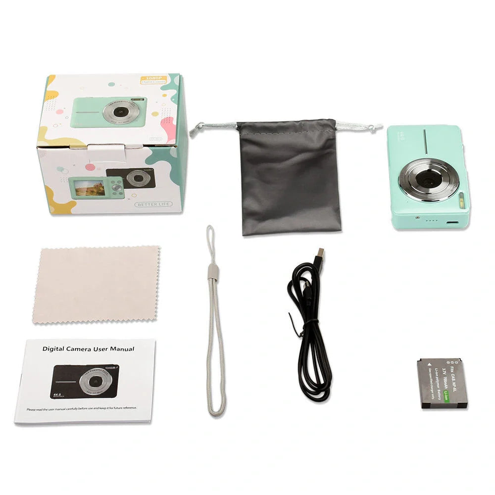 Kids' HD mini digital camera for capturing high-quality photos and videos