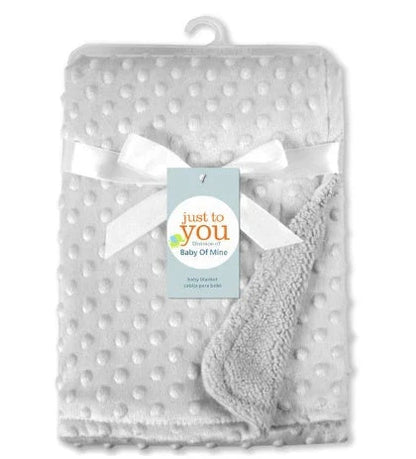 Premium plush baby blanket in various colours, perfect for swaddling, strolling, and creating a cosy nursery environment