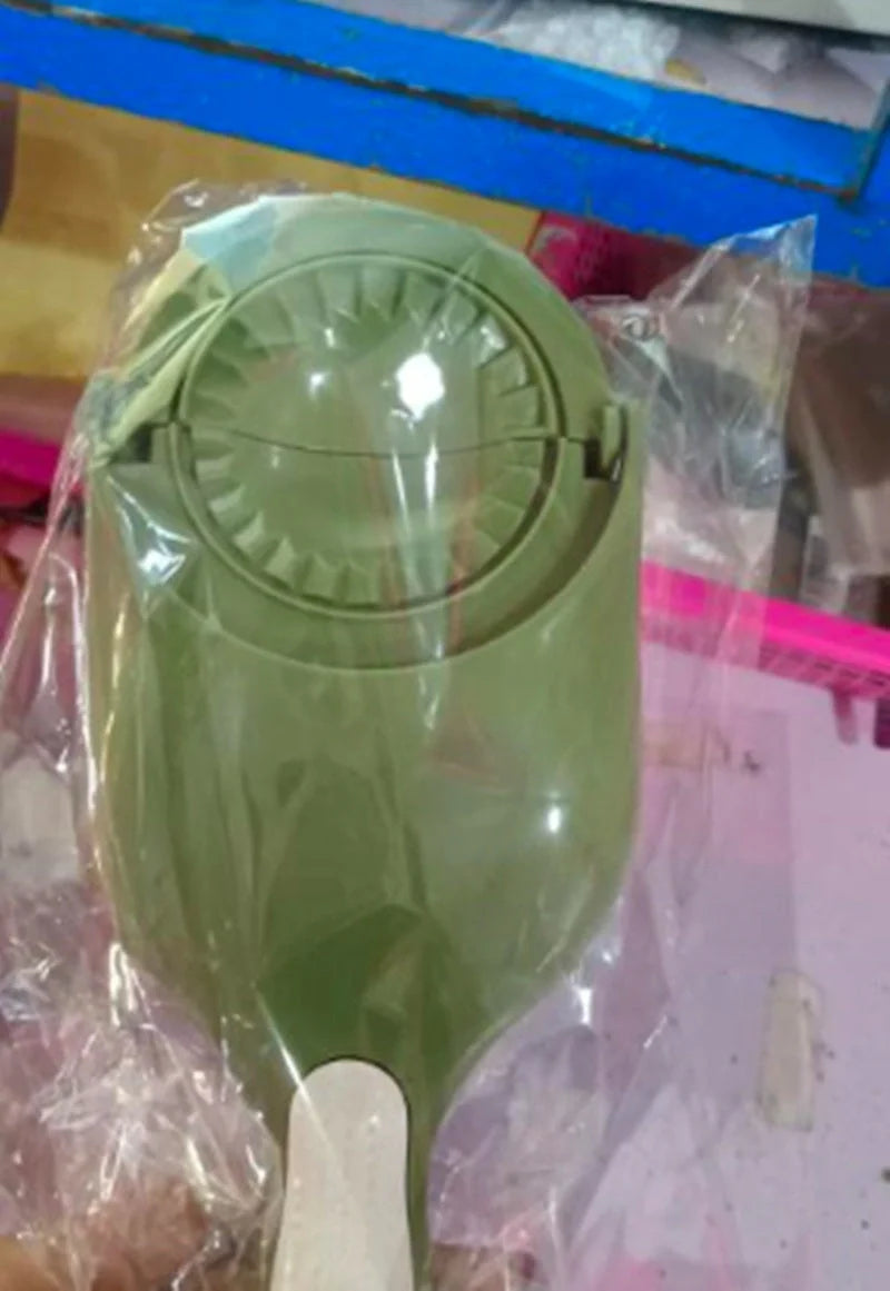 2-in-1 Dumpling Maker with non-slip handle and wavy-shaped dumpling design