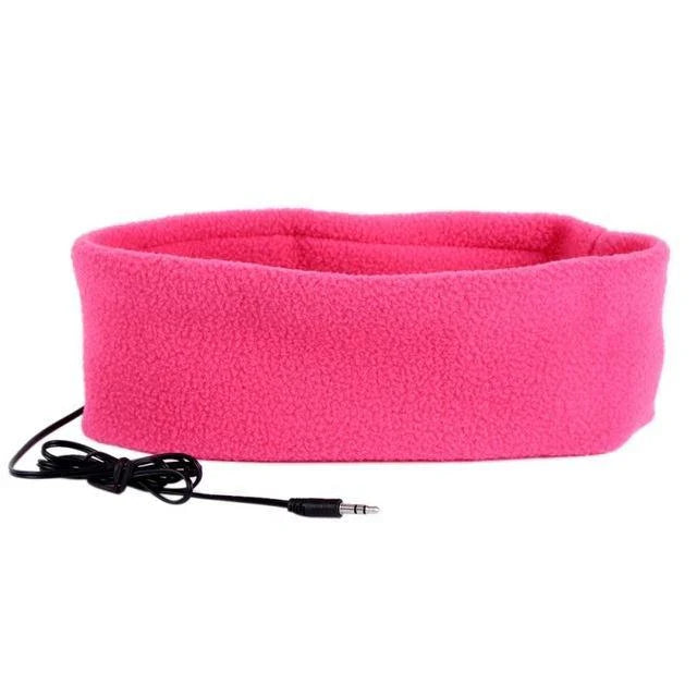 Soft, cozy sleep headphones with built-in speakers and sleep mask functionality for a comfortable and restful night's sleep