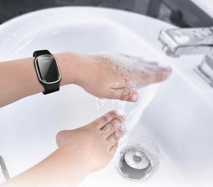 Ultrasonic mosquito repellent bracelet with sleek, waterproof design for outdoor activities