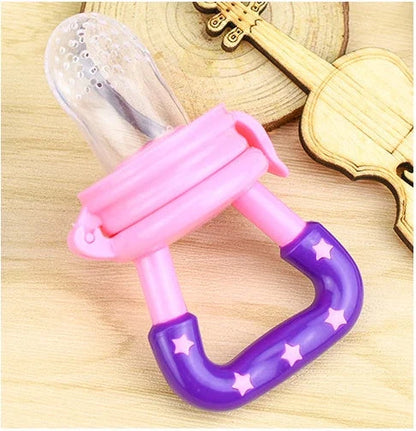 Versatile silicone pacifier with secure design to provide a safe and comfortable feeding experience for babies