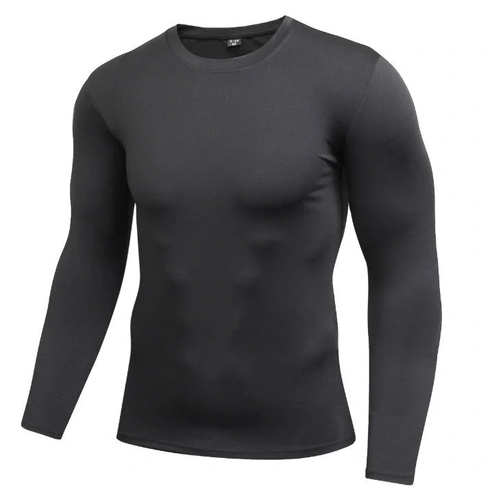 Men's Dry-Fit Long Sleeve Compression Top in various colours and sizes