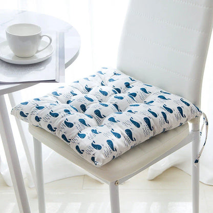 Premium linen and cotton chair cushion in various patterns and designs, offering luxurious comfort and support for your seating needs.