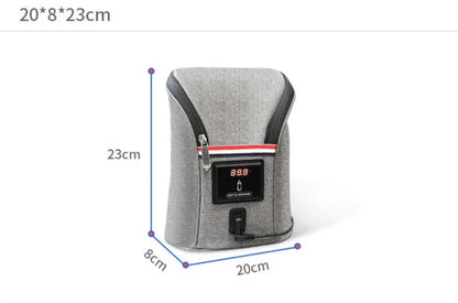Premium car USB baby bottle warmer with Oxford cloth exterior and temperature display
