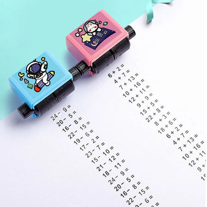 Math Roller Stamp for addition, subtraction, multiplication, and division practice