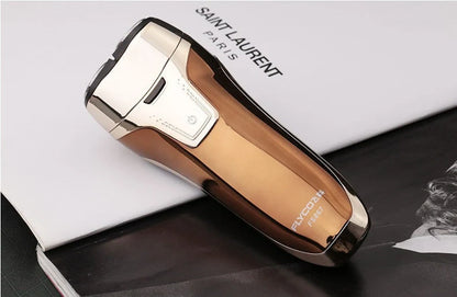 Feike smart washing electric shaver in rose gold with rotary 2 head