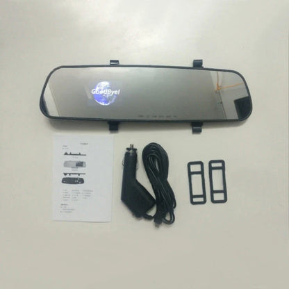 High-Definition Rearview Mirror Driving Recorder with 1080P video, motion detection, and collision sensor for enhanced road safety