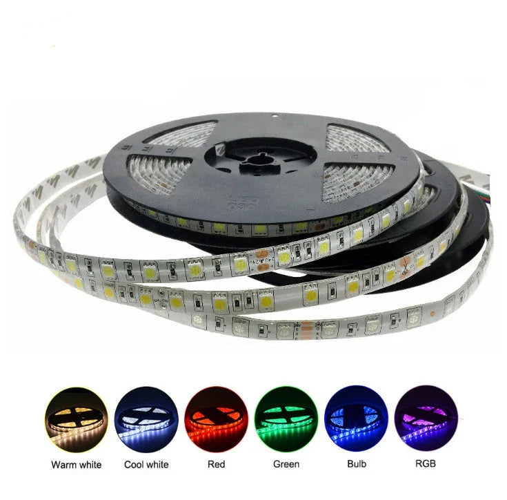Stunning 60-Bead LED Light Strips with Waterproof Epoxy Coating for Versatile Illumination