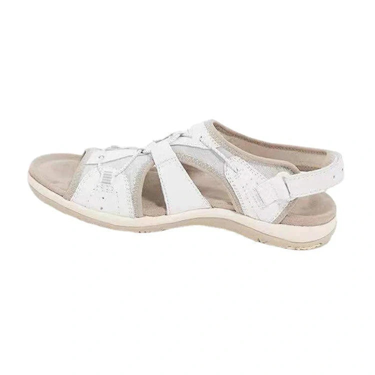Women's Roman Wedge Sandals with Velcro fastening in various colours