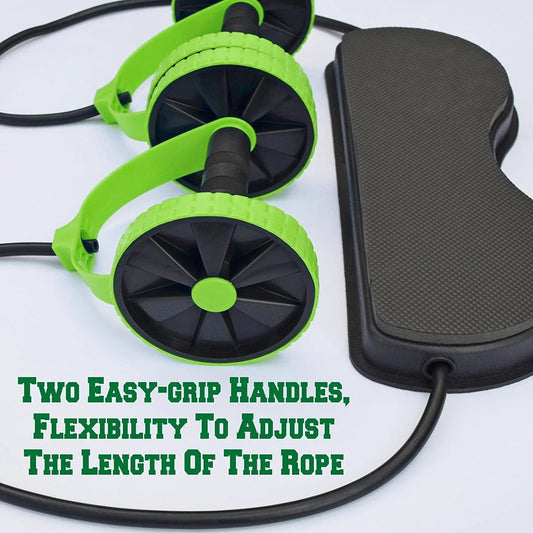 Premium Abdominal Muscle Training Roller with Resistance Bands for Strengthening Core Muscles and Improving Fitness