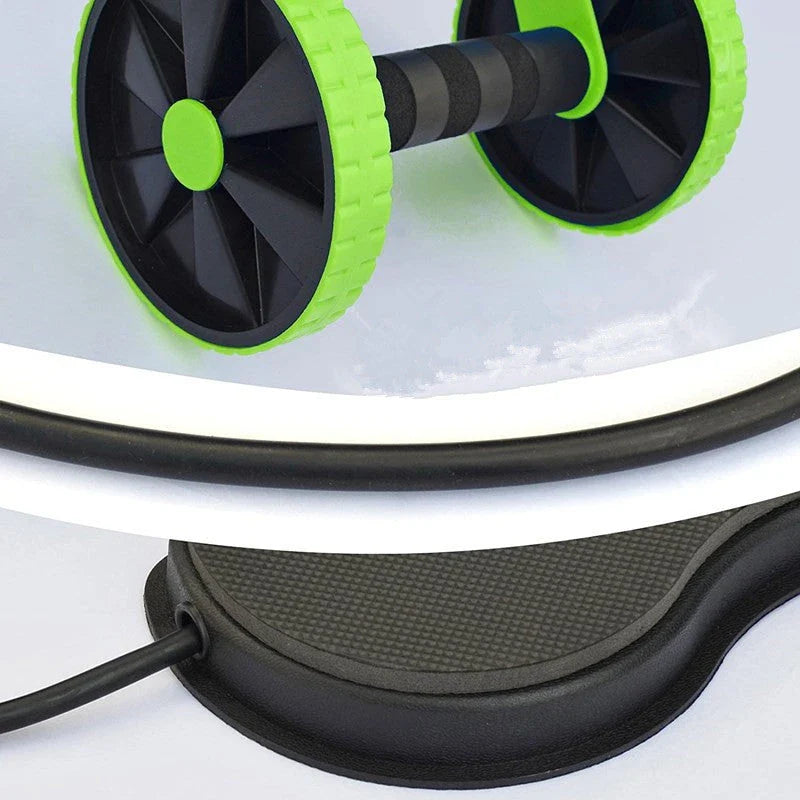 Premium Abdominal Muscle Training Roller with Resistance Bands for Strengthening Core Muscles and Improving Fitness