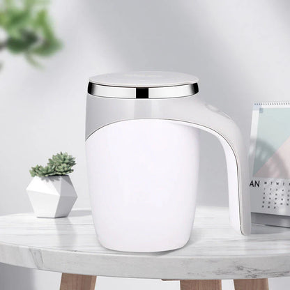 Hands-Free Magnetic Stirring Mug for Effortless Beverage Mixing at Home or Office
