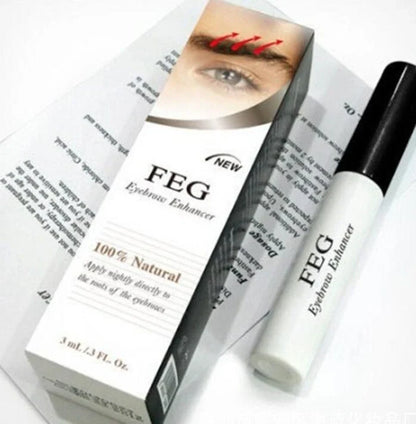 Premium eyelash and eyebrow enhancing serum with natural botanical ingredients, promoting healthier and more vibrant facial hair growth