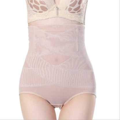 Premium high-waist postpartum shaping pants in black, beige, and multi-color options