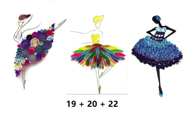 Premium DIY Quill Art Craft Kit with multicoloured paper strips and essential tools for paper quilling