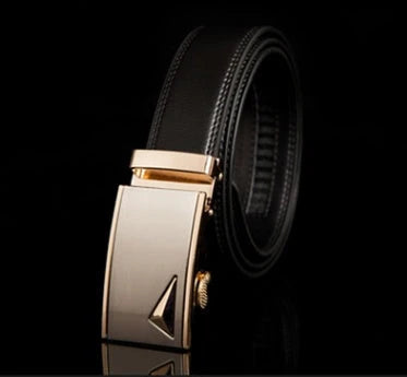 Premium leather automatic buckle belt in multiple styles and sizes