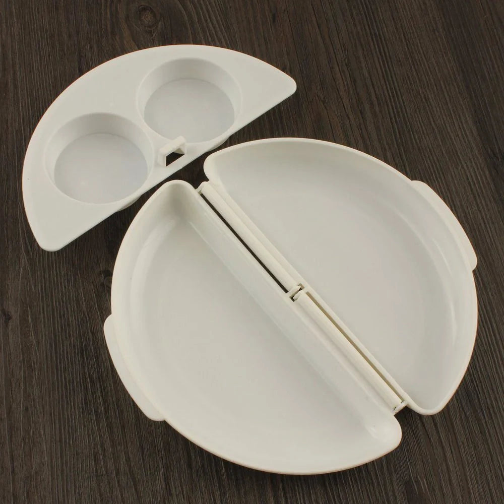Microwave oven egg tray for quick steamed eggs, made from non-toxic PP material