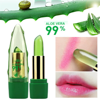 Aloe Vera Gel Color Changing Lipstick Gloss in personalised shade with moisturising benefits