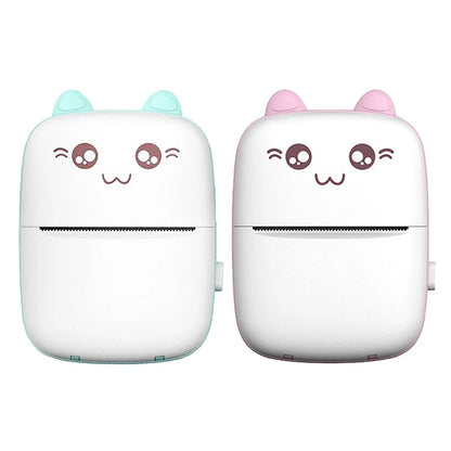 Compact Bluetooth printer for mobile devices, featuring thermal printing technology, Bluetooth connectivity, and rechargeable battery for on-the-go printing convenience