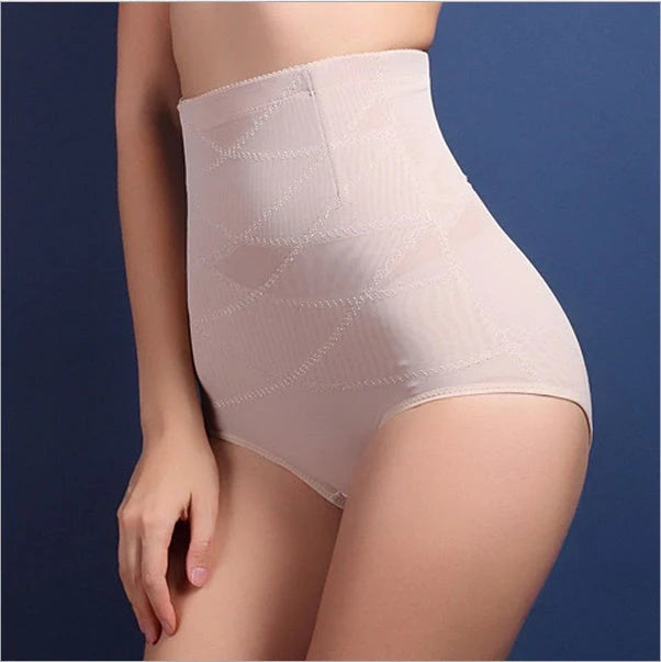 Premium high-waist postpartum shaping pants in black, beige, and multi-color options