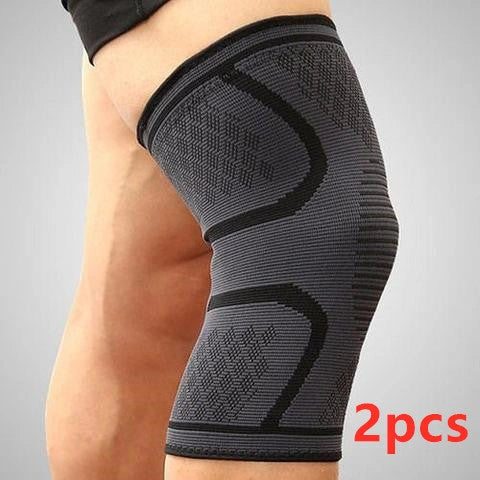 Anti-slip breathable knee support in various colours for joint health