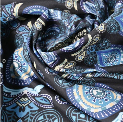 Printed mandala design wall hanging tapestry in various colours and sizes