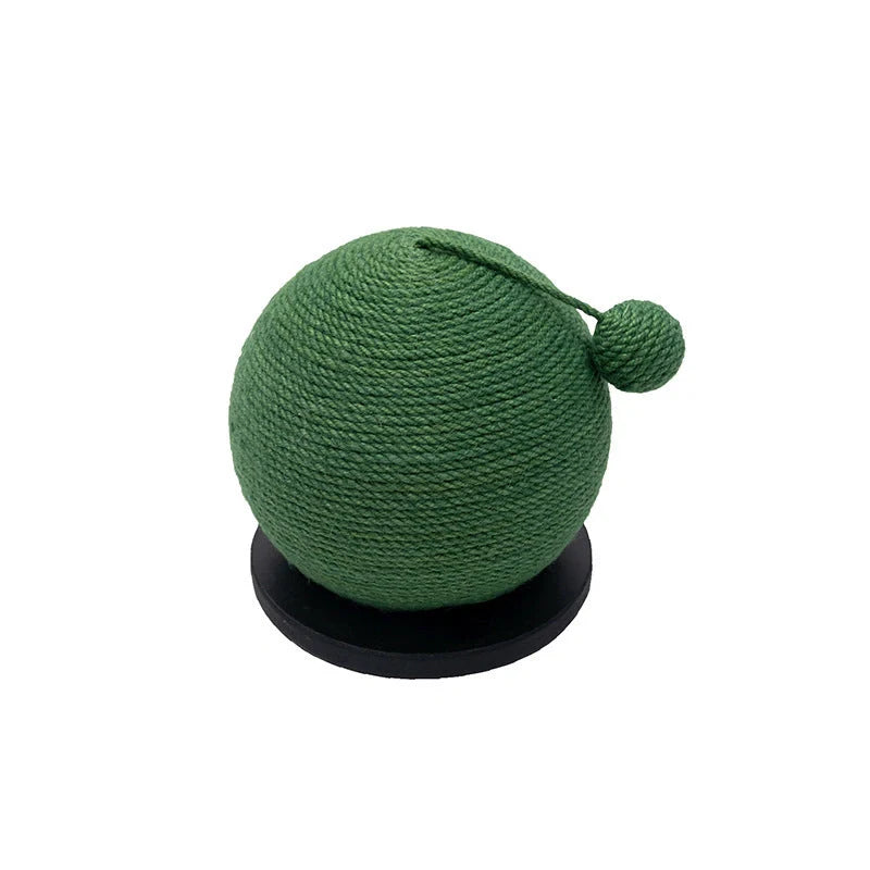 Cactus-shaped cat scratching ball made of sisal rope for healthy nails