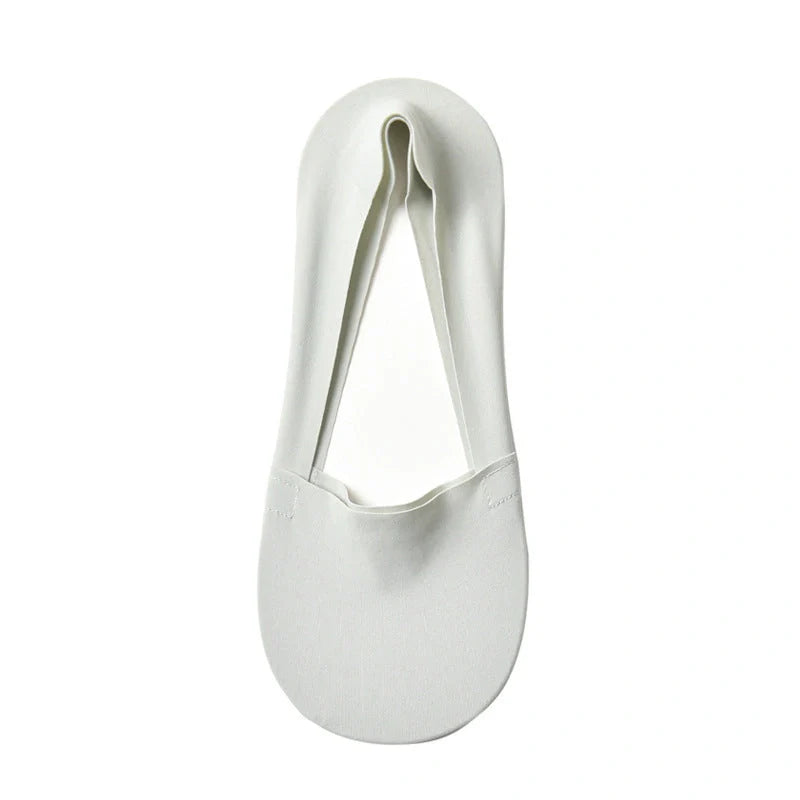 Silicone Non-Slip Shallow Boat Socks for Ladies in various colors, including black, skin, khaki, silver, and more.
