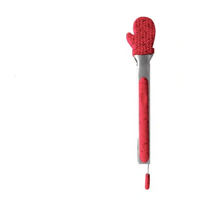 Christmas silicone kitchen tongs with festive designs for BBQ, bread, and salads