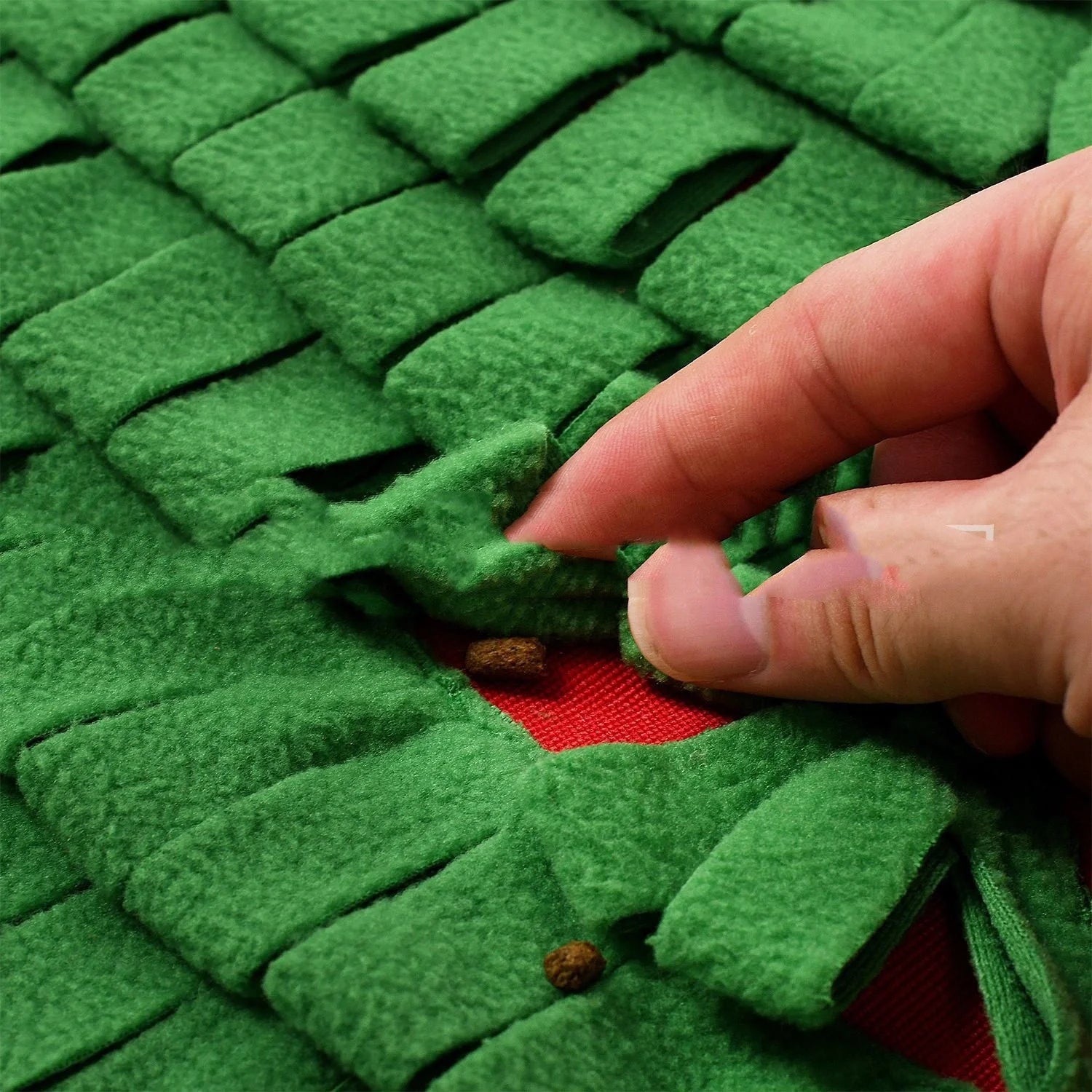 Christmas tree pattern washable pet dog snuffle mat for stress relief and slow feeding