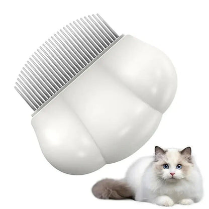 Universal pet grooming comb with ergonomic handle for dogs, cats, and rabbits