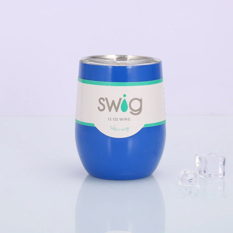 Premium Stainless Steel Insulated Wine Tumbler in Various Vibrant Colors - 12 oz Capacity, Vacuum Sealed Design