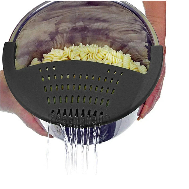 Premium Silicone Food Oil Drainer for Pots, Pans and Bowls - Effortless Drainage and Cleanup