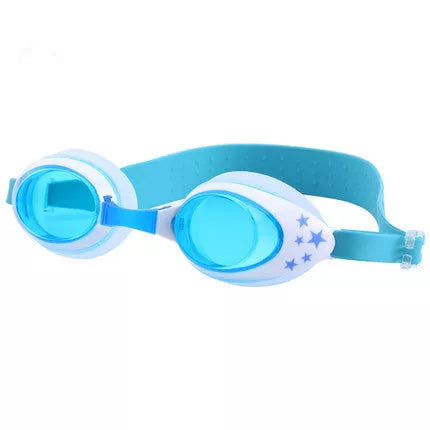 Children's waterproof and anti-fog swimming goggles in vibrant colours