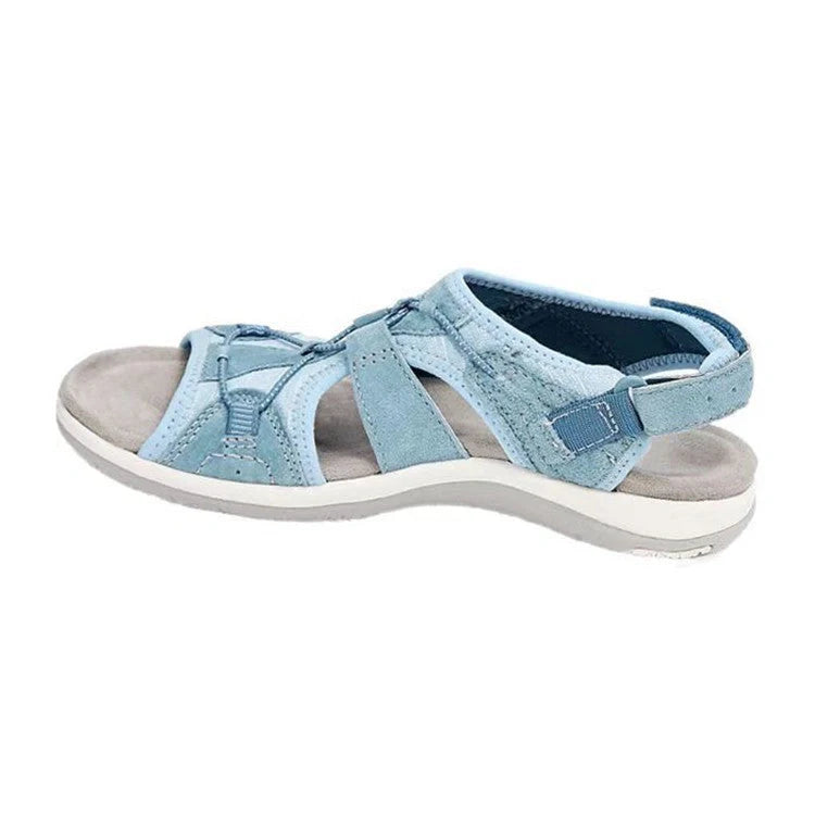 Women's Roman Wedge Sandals with Velcro fastening in various colours
