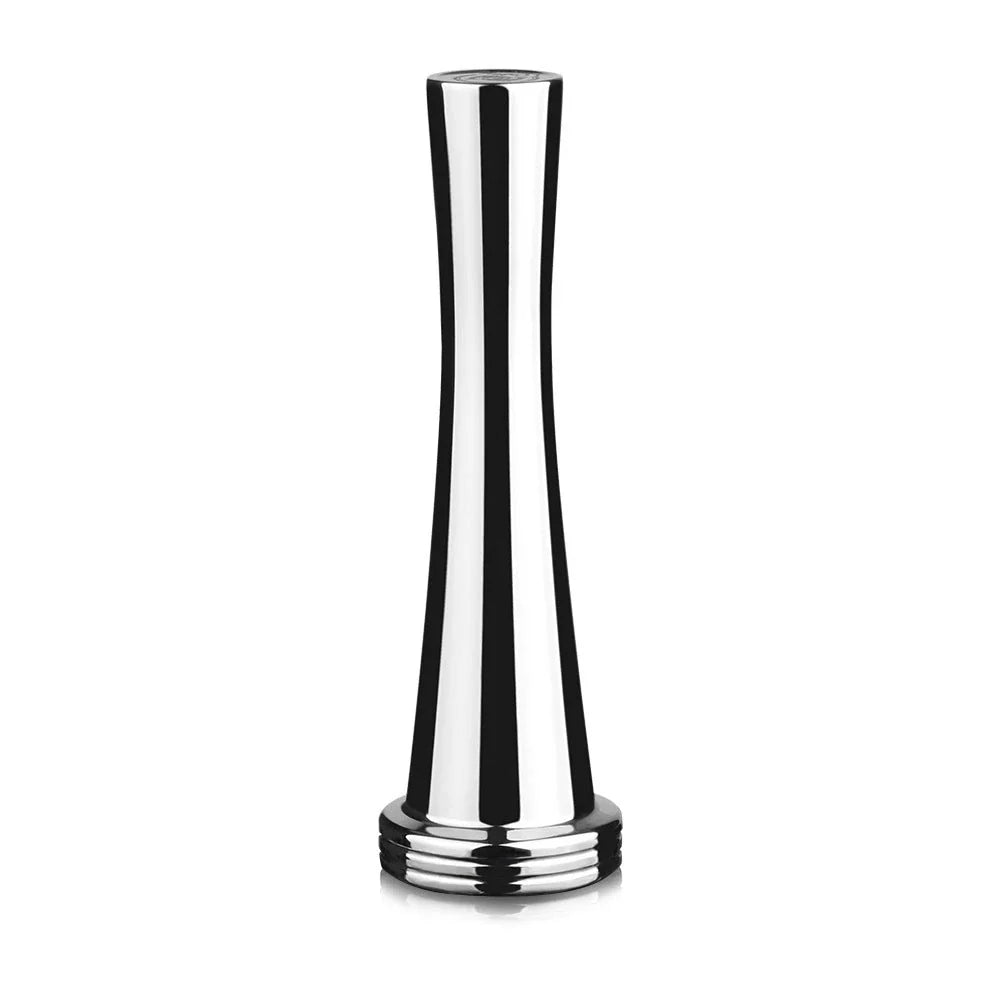 Premium stainless steel coffee capsule holder with integrated tamper for easy organization and perfect espresso extraction
