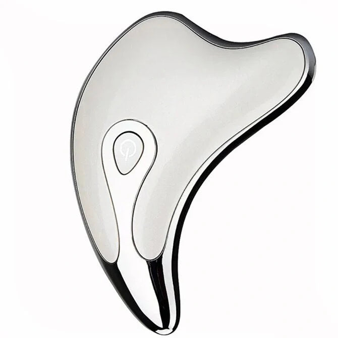 Electric Gua Sha Facial Massager with LED light and microcurrent technology for skin rejuvenation