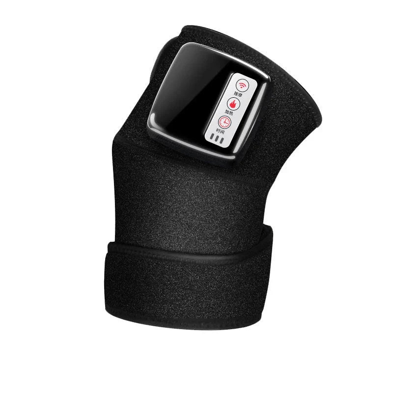 Premium Infrared Heating and Vibration Knee/Elbow Massager with adjustable straps, heat, and vibration therapy for pain relief and joint support