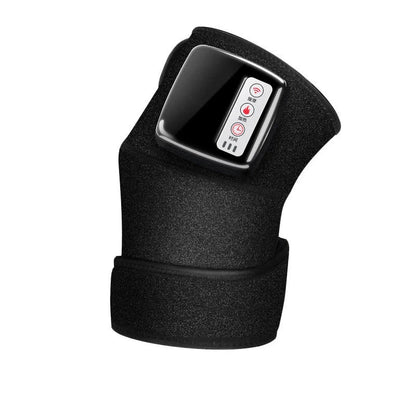Premium Infrared Heating and Vibration Knee/Elbow Massager with adjustable straps, heat, and vibration therapy for pain relief and joint support