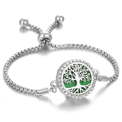 Stylish Aromatherapy Bracelet with Essential Oil Diffuser in various designs