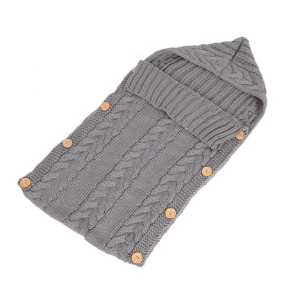 Newborn knit sleeping bag in various colours, size 70x35cm, made from soft acrylic