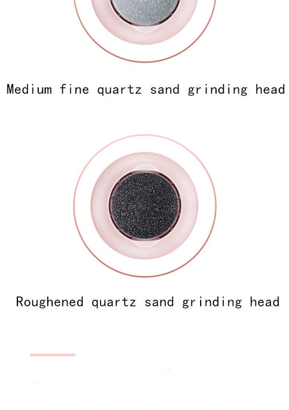 Electric foot file grinder with diamond heads for dead skin removal