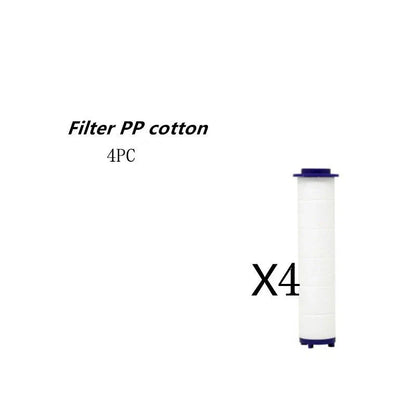 A high-pressure shower head with a stop button, cotton filter, and powerful water pressure for a luxurious bathing experience.